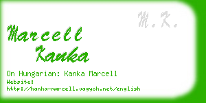 marcell kanka business card